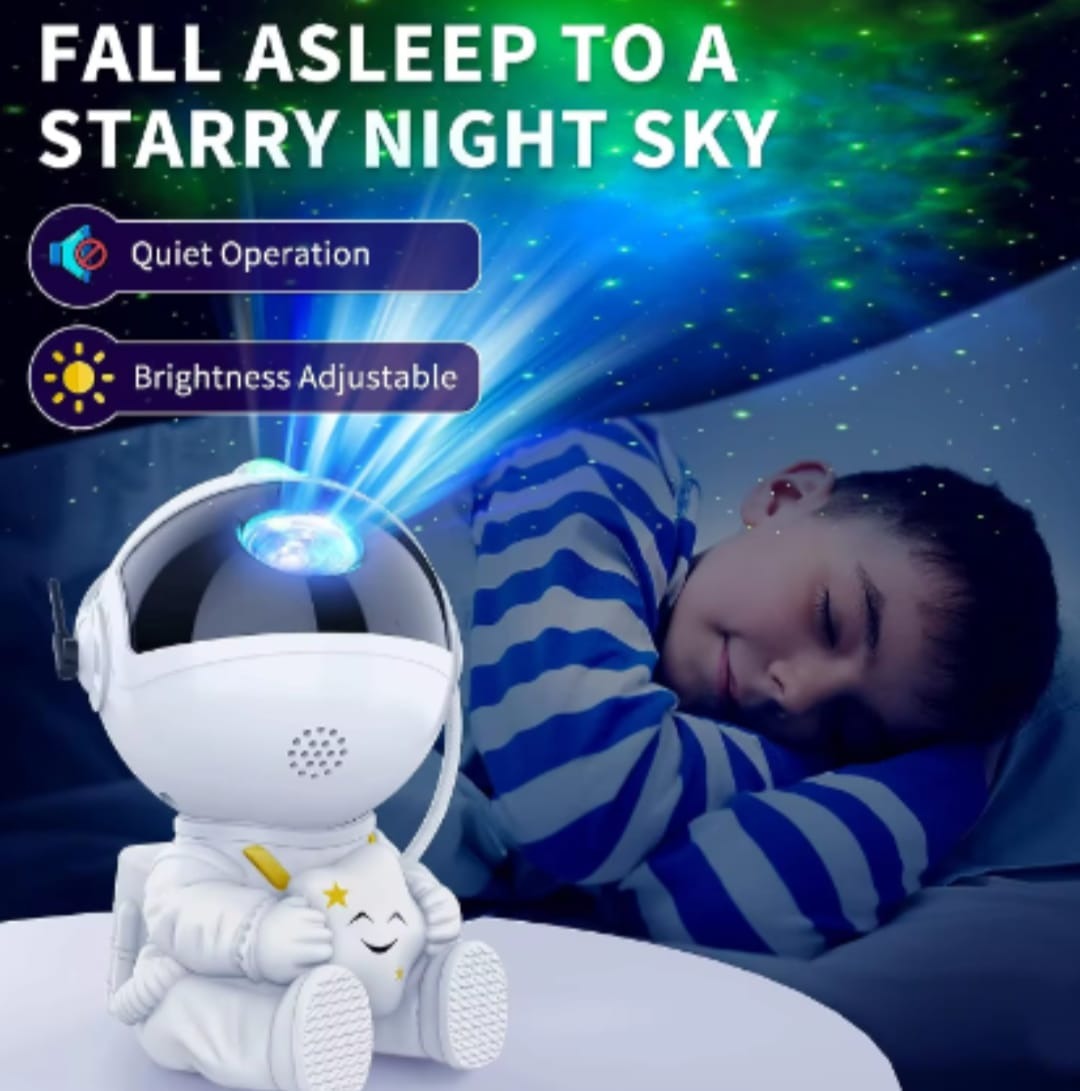Astronaut Galaxy Starry Sky Projector Light with Remote & Timer