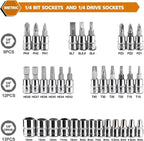 All-in-One 46-Piece Socket Wrench & Bit Kit for Car, Bike & Home Repair