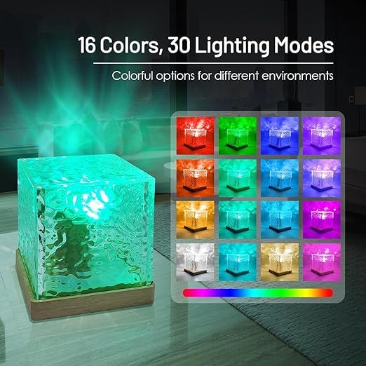 Water Waves RGB Cube Lamp