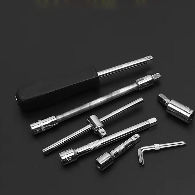 All-in-One 46-Piece Socket Wrench & Bit Kit for Car, Bike & Home Repair