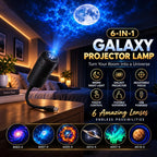 6 in 1 Galaxy Projector Lamp – 6 Lenses Included