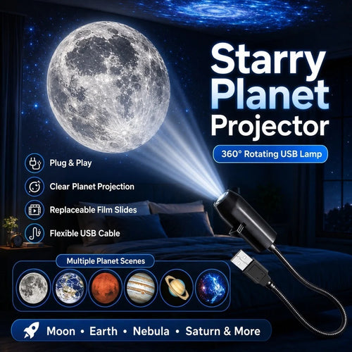 6 in 1 Galaxy Projector Lamp – 6 Lenses Included